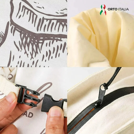 Sacchetto Portapane in Cera d'Api Biologica - 100% Cotone Bio