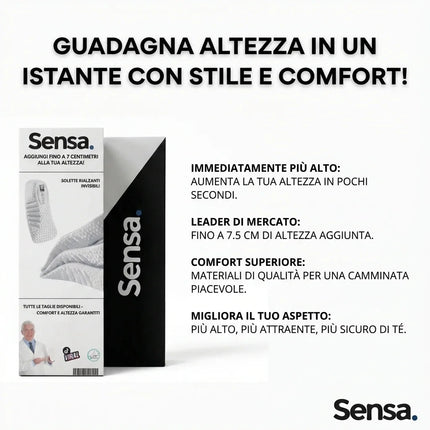 Solette ortopediche rialzanti AltaStep™ - Sensa