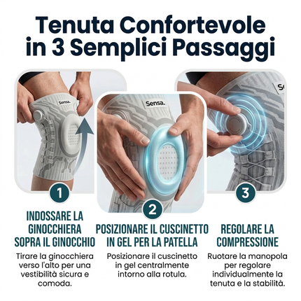 Ginocchiera StabiFlex™ - Muoviti con sicurezza, senza pensare al ginocchio